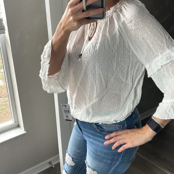 Boho BCX White Blouse Large - Picture 3 of 5